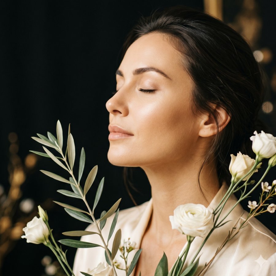 Aesthetic editorial portrait